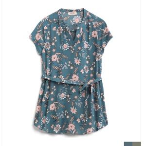 Full Moon Segura Tie Waist Maternity Blouse